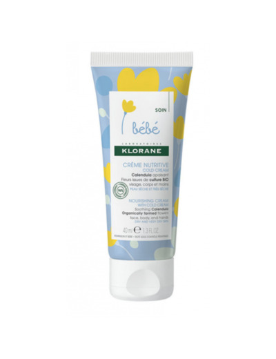 Creme Nutritive Cold Cream Peaux Seches A Tres Seches 40ml Bebe Klorane