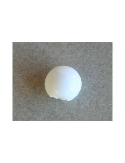 Bouton boule blanc 9 mm