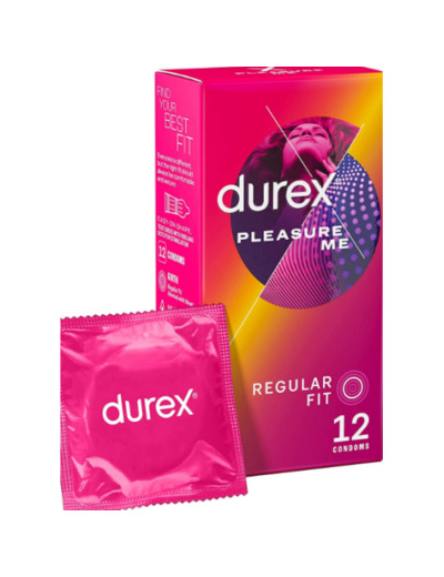 DUREX PLEASURE ME Texture Perlée Nervurée - 12 Préservatifs