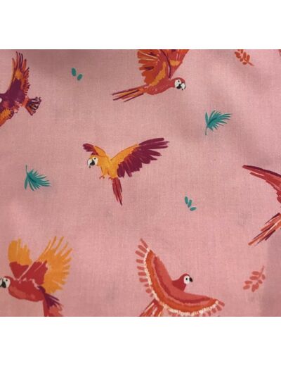 Tissu coton poplin Parrots, Katia Fabrics