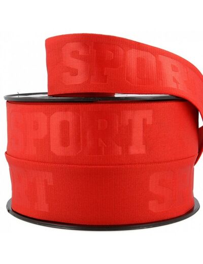 Élastique caleçon 3D Sport Rouge - 40 mm
