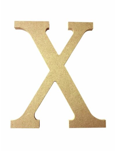 Lettre "X" Mdf - Hauteur : 220 mm