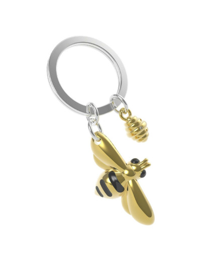 Metalmorphose Porte-clés Abeille & son essaim