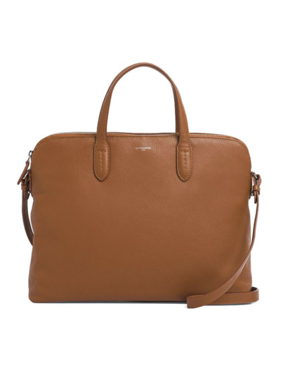 Le Tanneur Sophie Porte Documents en Cuir 1 Soufflet PC 14" Tan