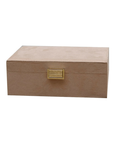 Maison Scarlett boîte à bijoux Louise Velours Beige