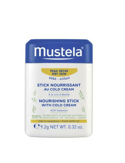 Stick Nourrissant Au Cold Cream Levres Et Pommettes 9.2g Peaux Seches Mustela