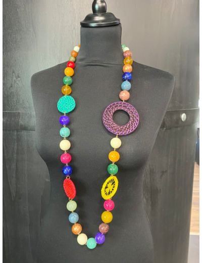 Collier multicolore