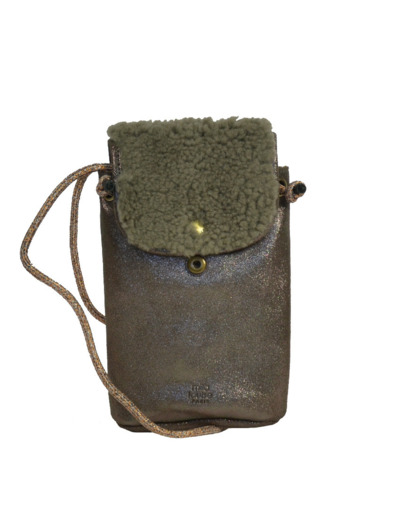 Mila Louise Roel TX Pochette Smartphone Taupe fumé