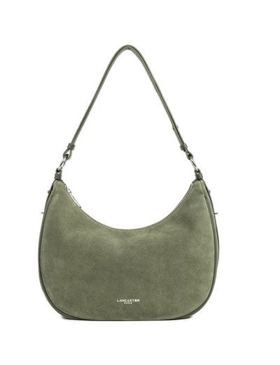 Lancaster Suède Grand Sac Besace 480-082 Kaki