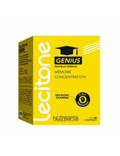 Lecitone Genius Memoire Et Concentration 30 Comprimes Lécitone