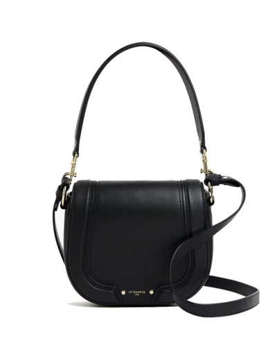 Le Tanneur Ella Sac bandoulière En Cuir Grainé Noir