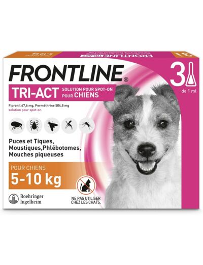 FRONTLINE TRI-ACT SPOT-ON CHN 5-10KG 3PIP