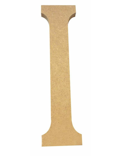 Lettre "I" Mdf - Hauteur : 220 mm