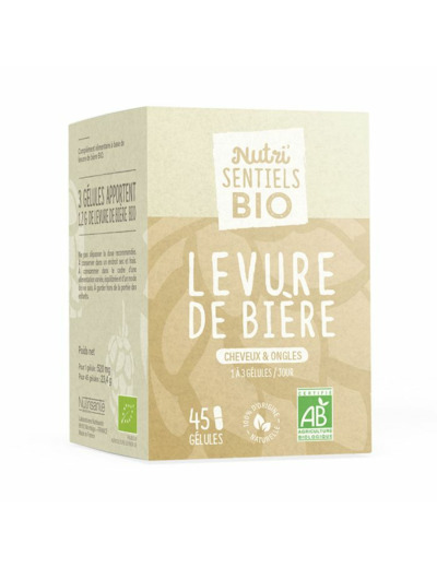 NUTRIaposSENTIELS BIO LEVURE BIERE BTE45