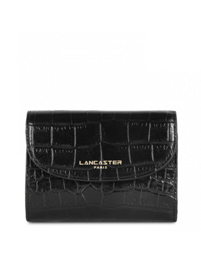Lancaster Exotic Croco Portefeuille 124-11 Noir