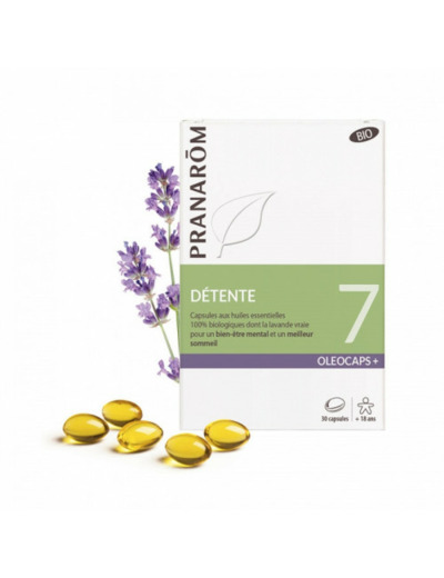 N°7 Detente Bio 30 Capsules Oleocaps+ Oléocaps Pranarôm