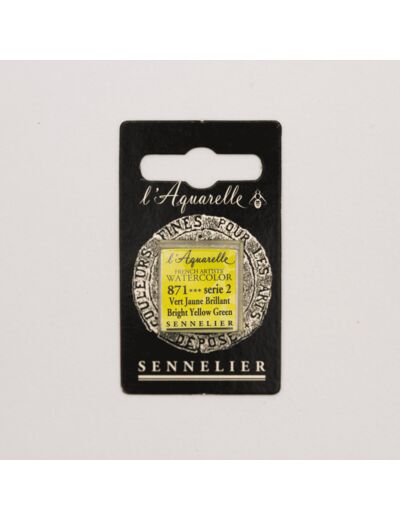 Peinture Aquarelle Extra-Fine Sennelier, 871 Vert Jaune Brillant S2