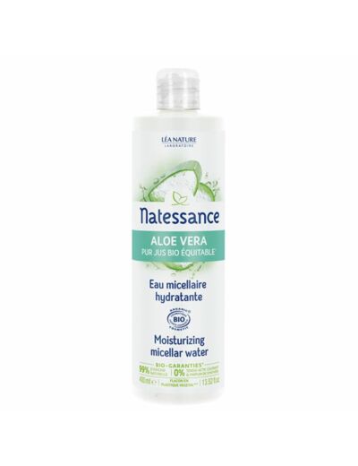 NATESSANCE EAU MICELLAIRE ALOE FL400ML