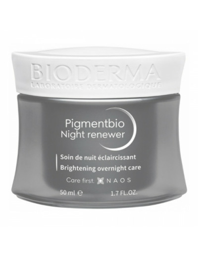 Crème de nuit unifiante 50ml PigmentBio Peaux hyperpigmentées Bioderma