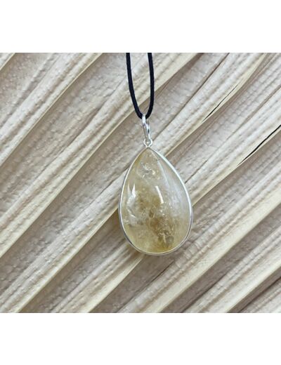 Pendentif goutte citrine