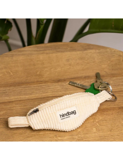 Hindbag Côme Porte Clés Sac Banane Velours Beige