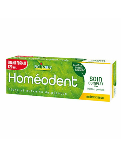 Dentifrice Soin Complet Dents Et Gencives Citron 120ml Homeodent Boiron