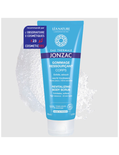 Gommage Ressourçant Bio 200ml Corps Tous Types Eau thermale Jonzac