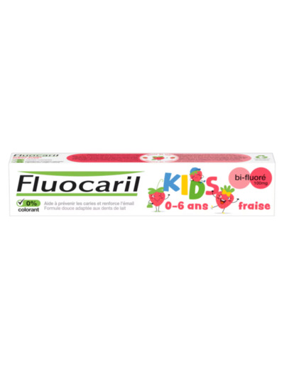 FLUOCARIL DENT KIDS 0/6AN GEL FRAISE 50ML
