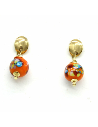 Boucles d'oreilles Murano PAPAYA