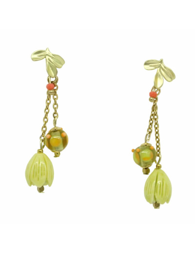 Boucles d'oreilles chaine ZESTE