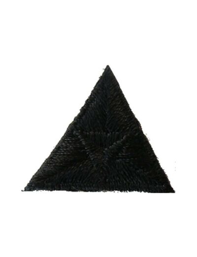 Écusson thermocollant triangle noir