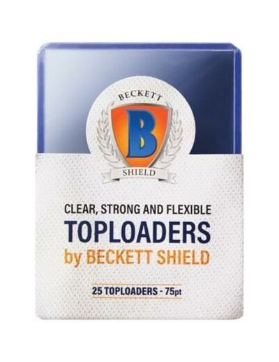 Beckett Shield : 25 toploader 75pt Regular Clear