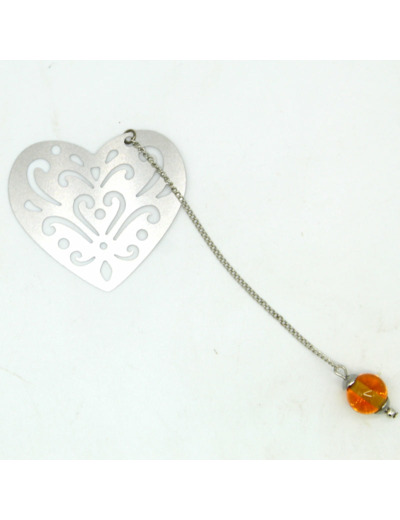 Marque-page coeur topaz