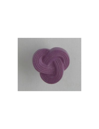 Bouton noeud violet 15 mm