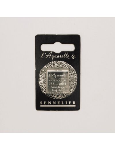 Peinture Aquarelle Extra-Fine Sennelier, 753 Noir de Bougie S1