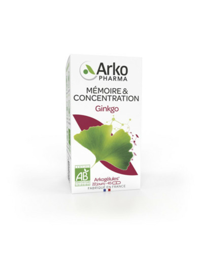Ginkgo Bio 45 Gelules Arkogélules Arkopharma