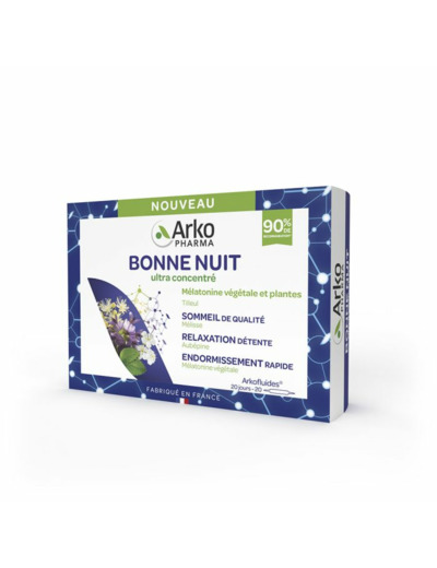 Bonne Nuit 20 ampoules x10ml Arkofluides Arkopharma