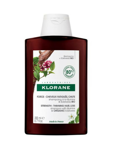 Shampooing Edelweiss Bio 200ml Quinine Cheveux fatigués Klorane