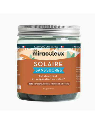 Solaire sans sucre 42 Gummies Les Miraculeux