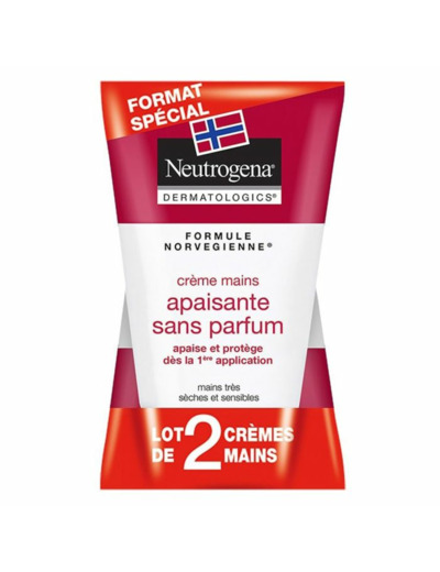 Duo Creme Mains Concentree Sans Parfum 2x50ml Neutrogena
