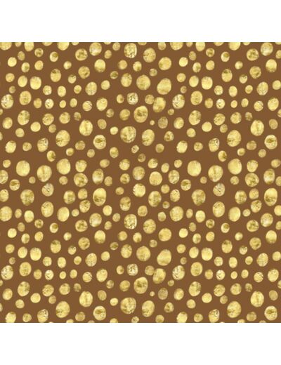 Tissu imperméable pois dorés 3 - 50 x 50 cm