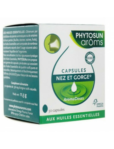 Nez Et Gorge Aroms 30 Capsules Phytosun Aroms