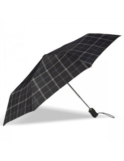 Isotoner Parapluie Homme Pliant Automatique X-TRA Solide Carreaux