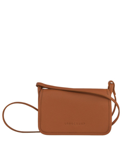 Longchamp Le Foulonné Portefeuille Bandoulière Caramel