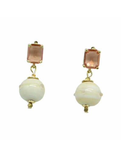 Boucles d'oreilles cristal Murano DUNE