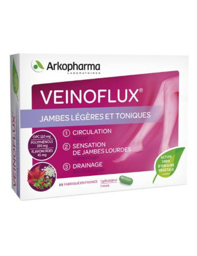 Jambes Legeres Et Toniques 60 Gelules Veinoflux Arkopharma