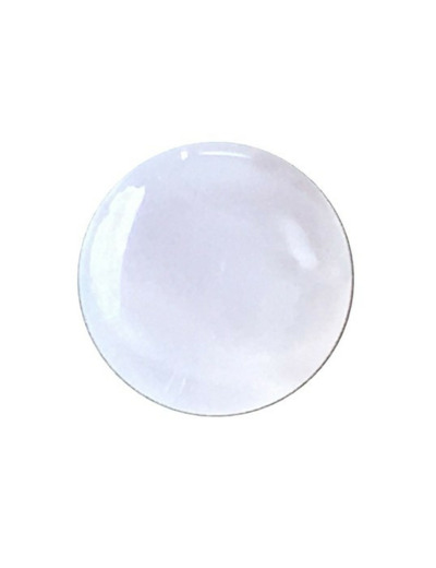 Bouton pastille blanc 10 mm