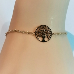 Bracelet doré arbre de vie
