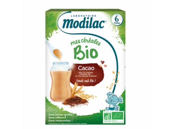 MODILAC CEREALES BIO CACAO 250G