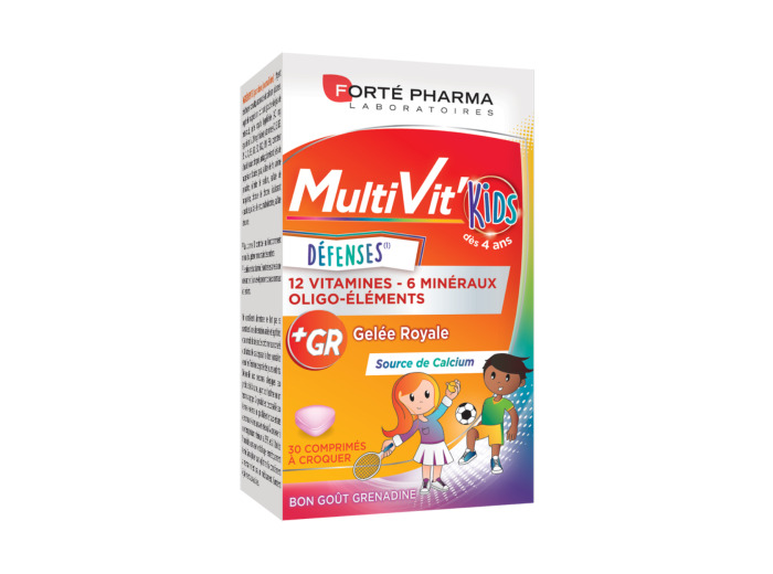 Défenses 30 Comprimes A Croquer Multivit' kids Forté Pharma
